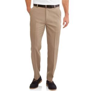 NWT George Walmart Flat Front Khaki Pants Business Casual Men’s 40 x 32